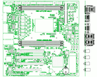 Вычислительный модуль «E8C-uATX-SE» (ЛЯЮИ.469555.096) — внешний вид, схема, вид сверху и сзади